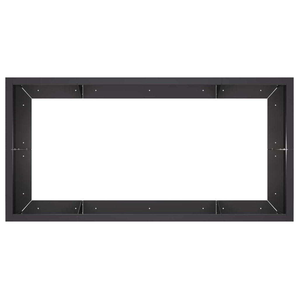 vidaXL Mur oporowy 6 szt. 200 x 100 x 50 cm Stal Czarny