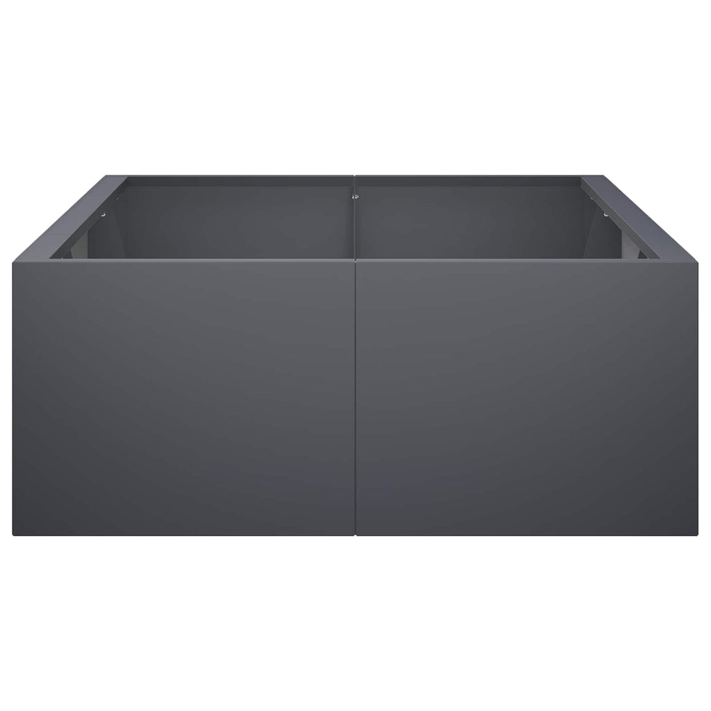 vidaXL Mur oporowy 6 szt. 200 x 100 x 50 cm Stal antracytowy