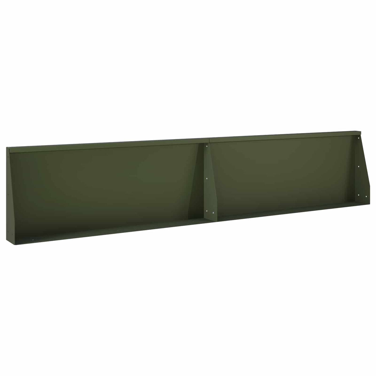 vidaXL Mur oporowy 6 szt. 200 x 100 x 50 cm Stal Oliwkowy zielony