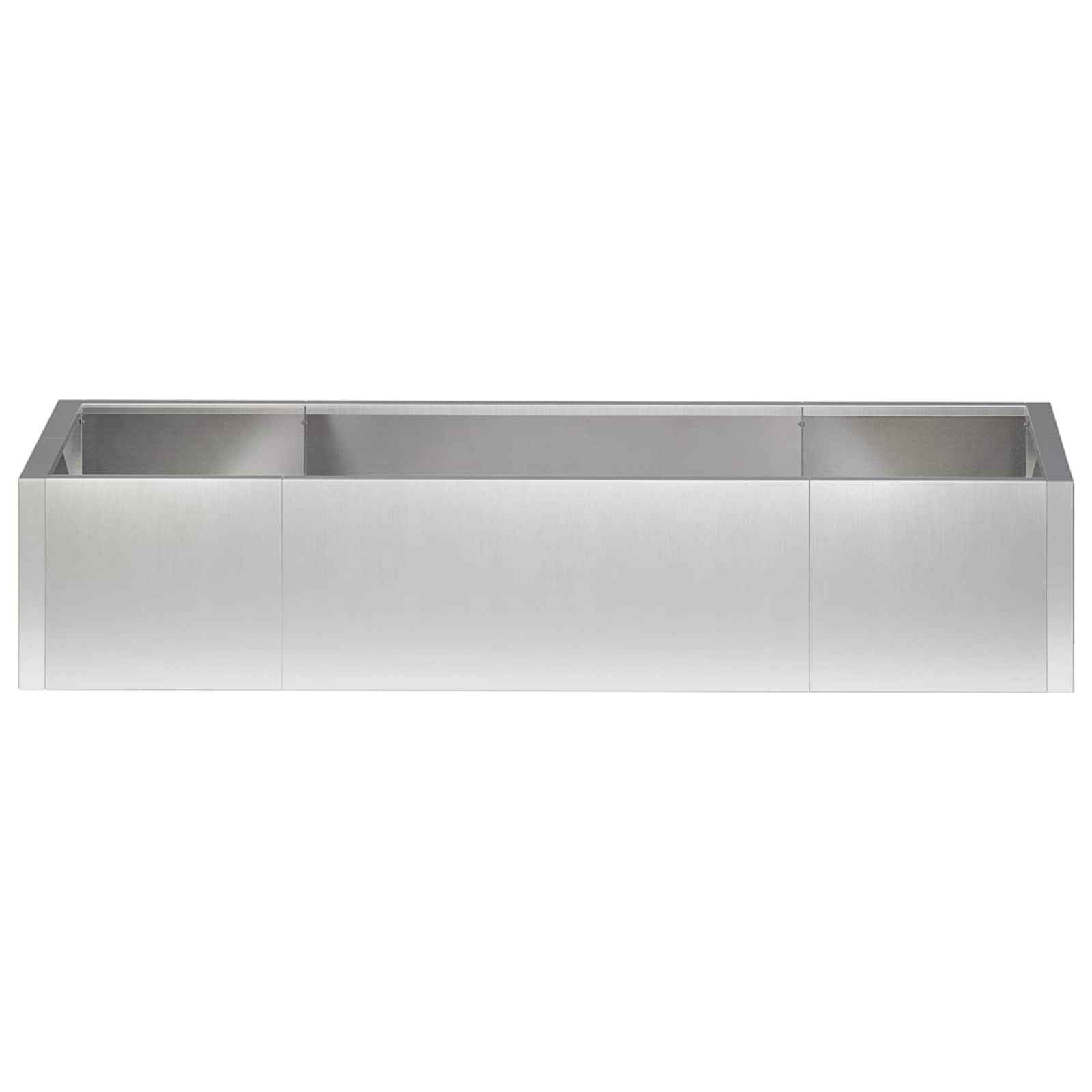 vidaXL Mur oporowy 6 szt. 200 x 100 x 50 cm Stal nierdzewna srebrny