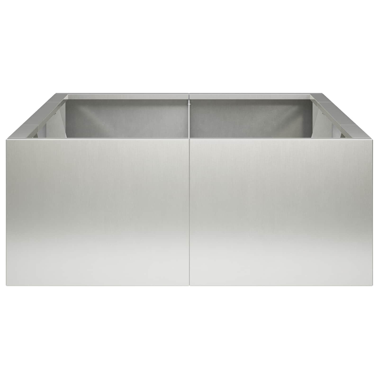 vidaXL Mur oporowy 6 szt. 200 x 100 x 50 cm Stal nierdzewna srebrny