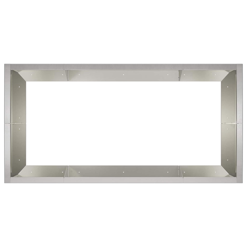 vidaXL Mur oporowy 6 szt. 200 x 100 x 50 cm Stal nierdzewna srebrny