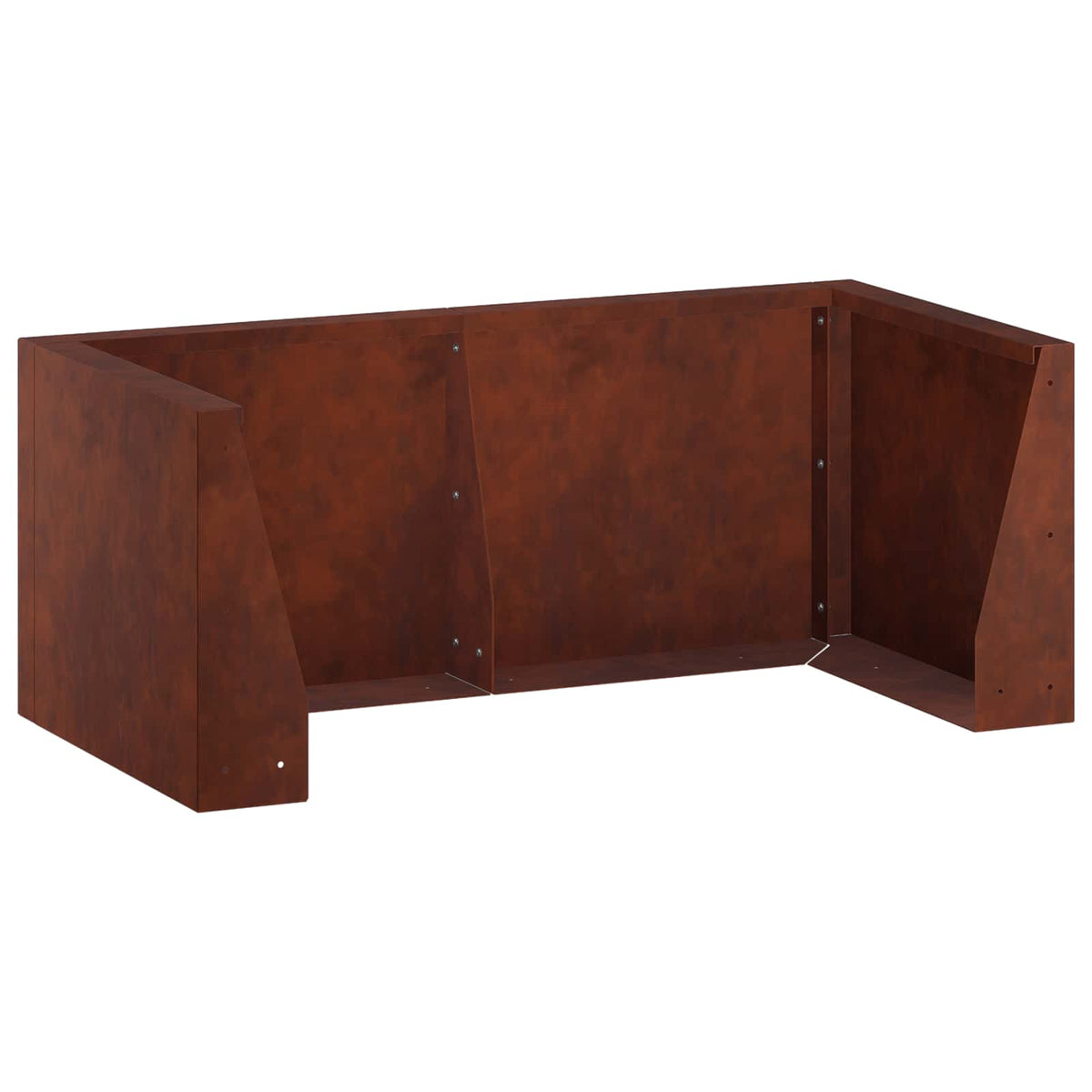 vidaXL Mur oporowy 6 szt. 200 x 100 x 50 cm Stal kortenowska Rdzawy