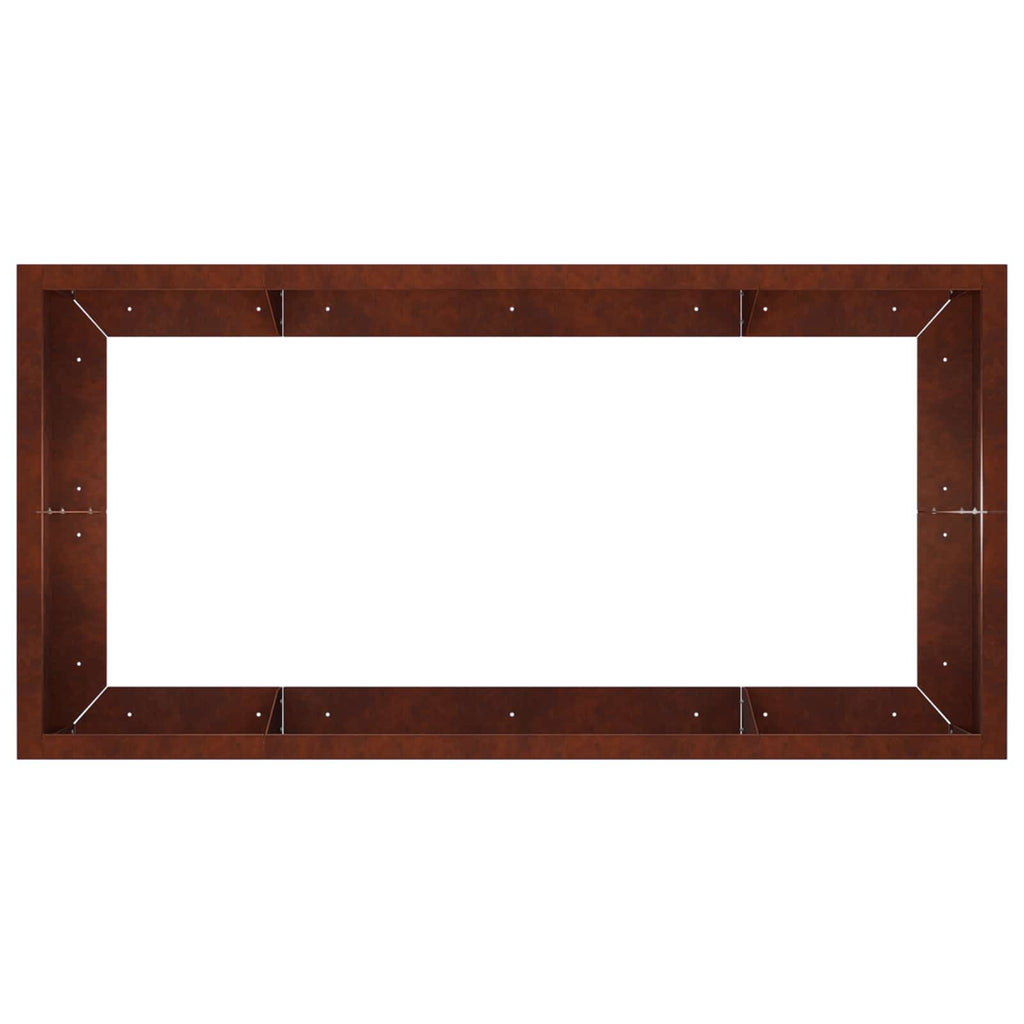 vidaXL Mur oporowy 6 szt. 200 x 100 x 50 cm Stal kortenowska Rdzawy