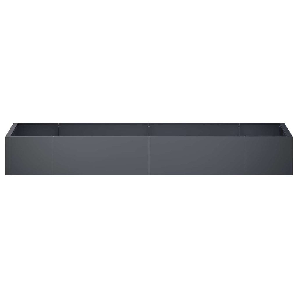 vidaXL Mur oporowy 8 szt. 300 x 100 x 30 cm Stal antracytowy