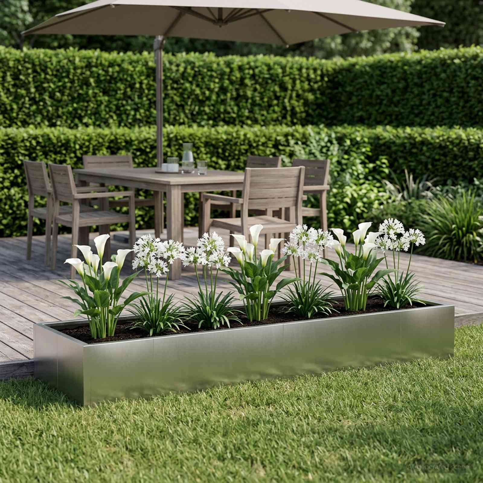 vidaXL Mur oporowy 8 szt. 300 x 100 x 30 cm Stal nierdzewna srebrny