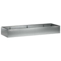 vidaXL Mur oporowy 8 szt. 300 x 100 x 30 cm Stal ocynkowana srebrny