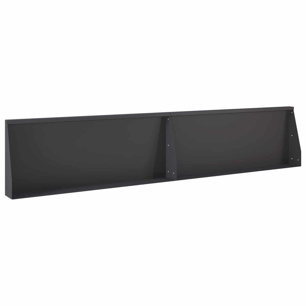 vidaXL Mur oporowy 8 szt. 300 x 100 x 40 cm Stal Czarny