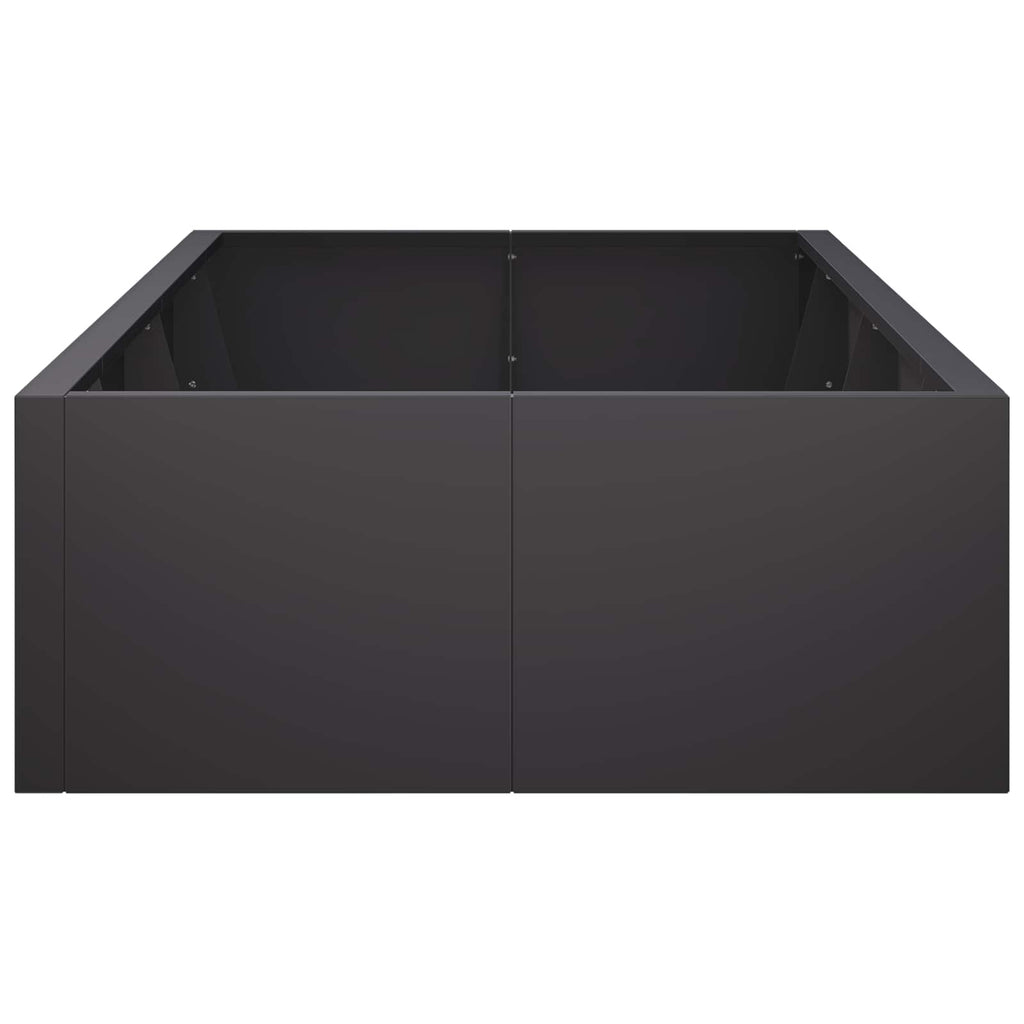 vidaXL Mur oporowy 8 szt. 300 x 100 x 40 cm Stal Czarny