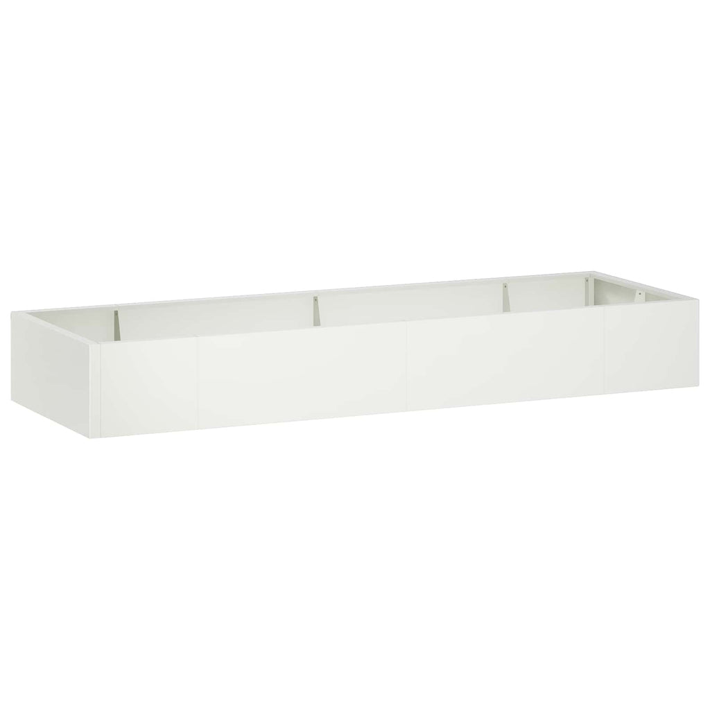 vidaXL Mur oporowy 8 szt. 300 x 100 x 40 cm Stal Biały