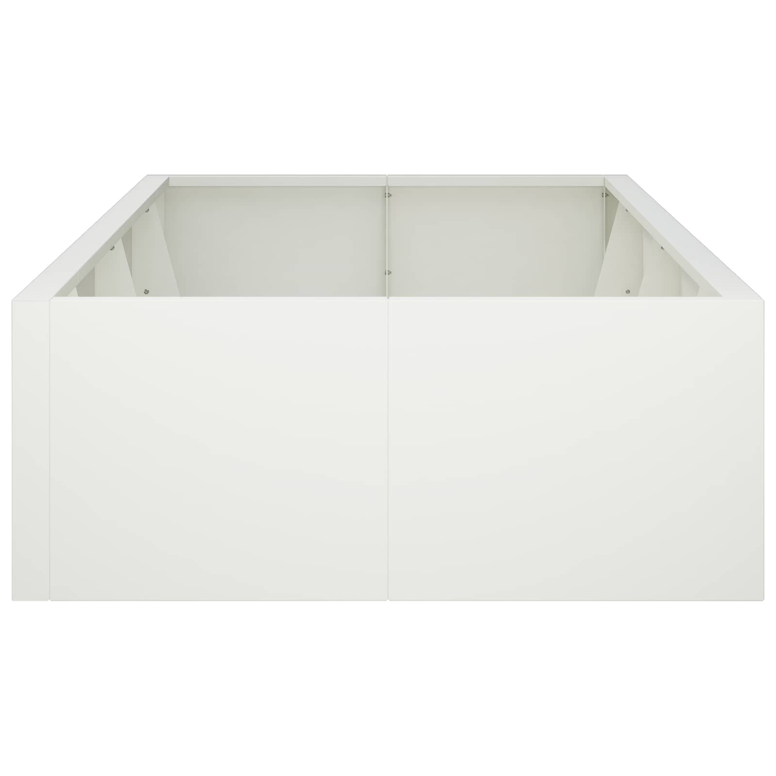 vidaXL Mur oporowy 8 szt. 300 x 100 x 40 cm Stal Biały