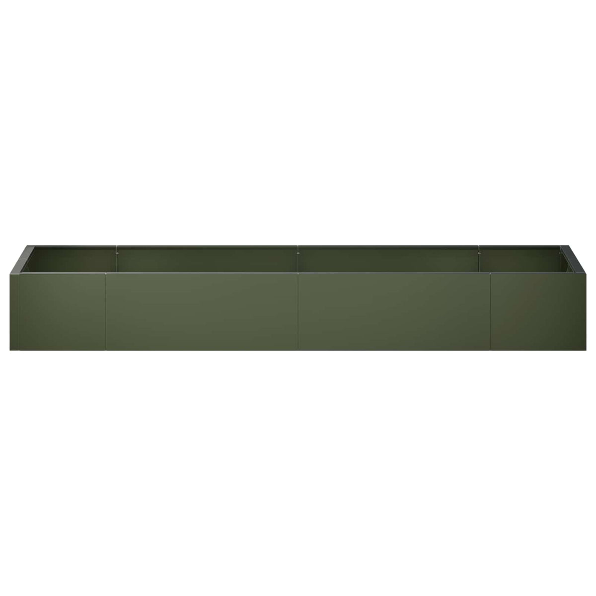 vidaXL Mur oporowy 8 szt. 300 x 100 x 40 cm Stal Oliwkowy zielony