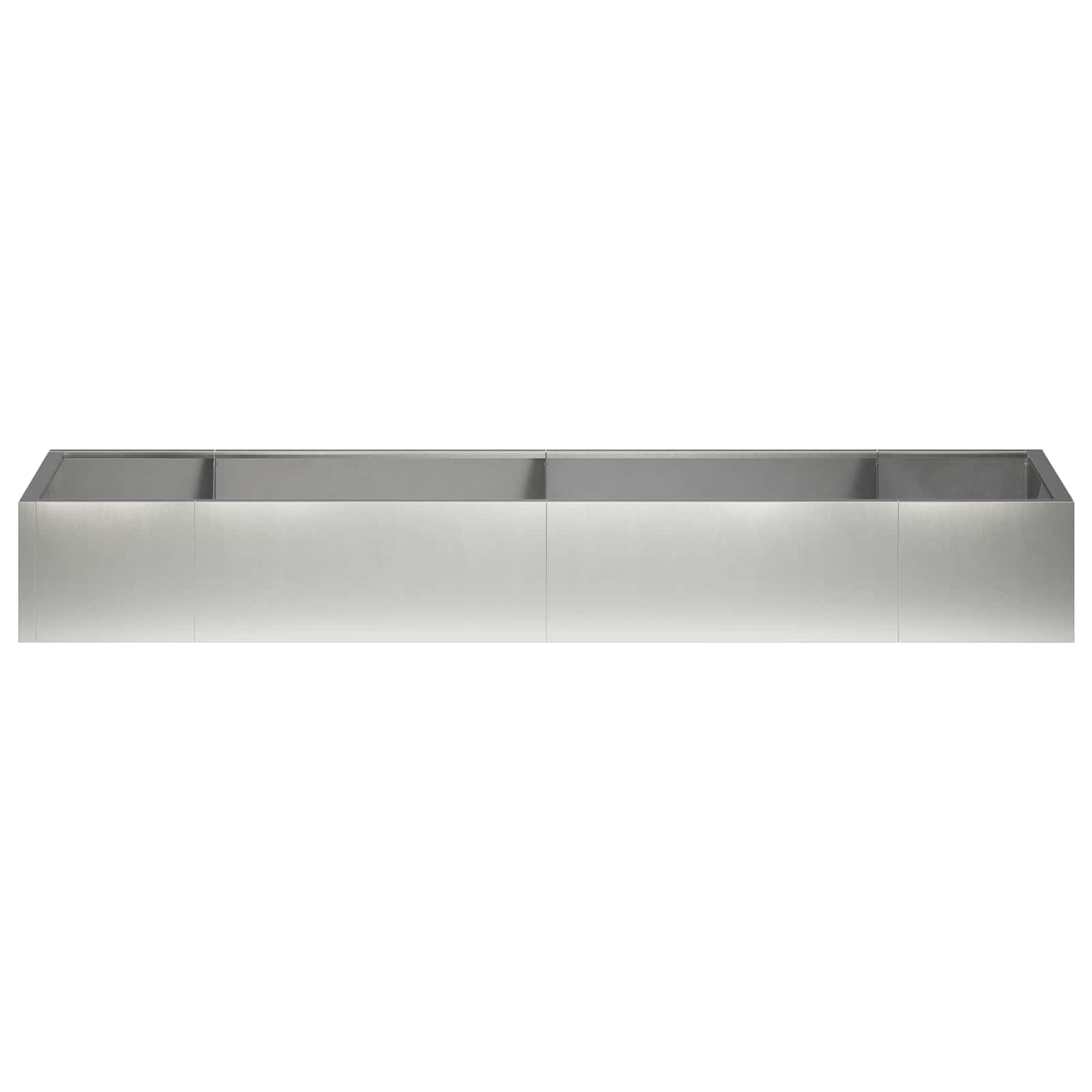 vidaXL Mur oporowy 8 szt. 300 x 100 x 40 cm Stal nierdzewna srebrny