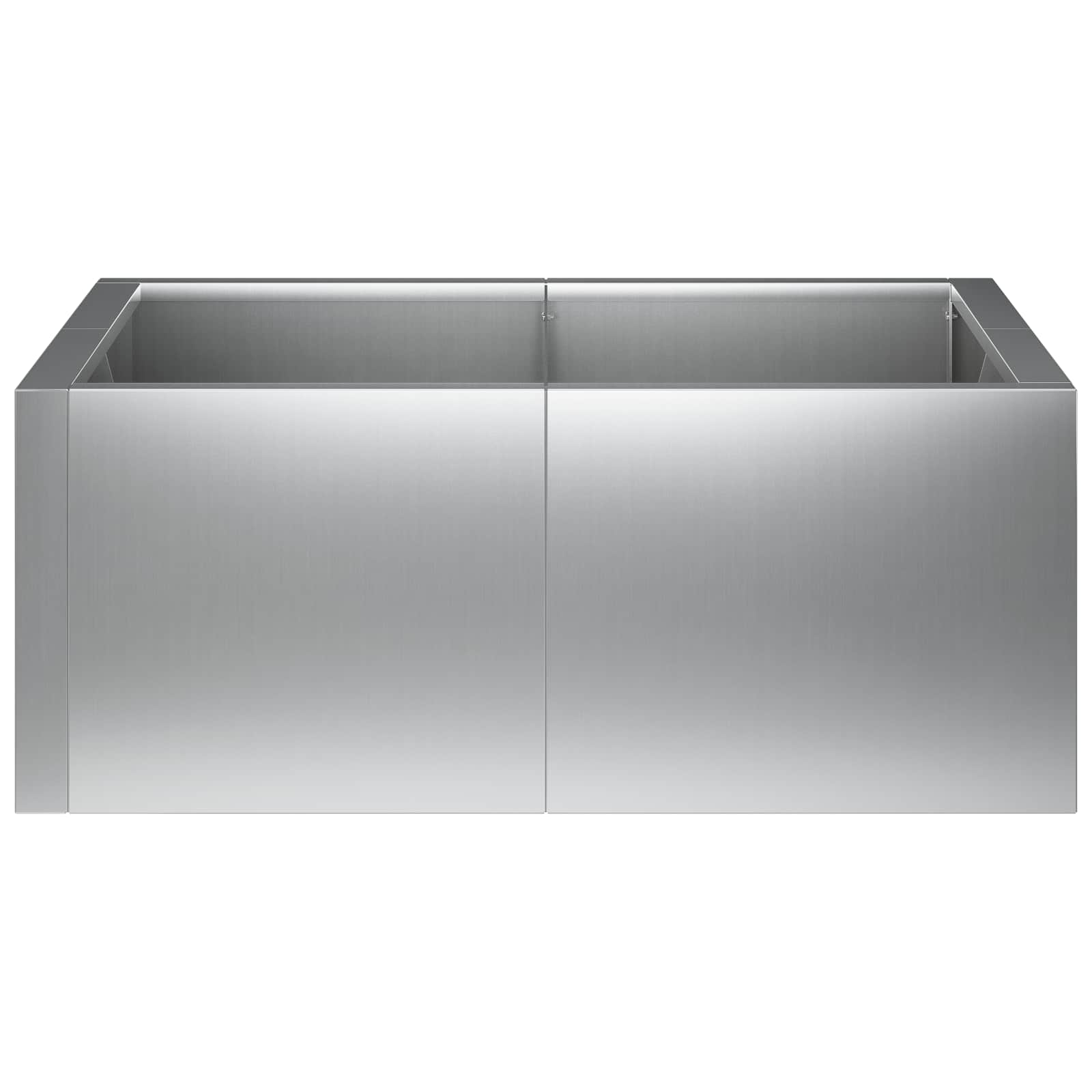 vidaXL Mur oporowy 8 szt. 300 x 100 x 40 cm Stal ocynkowana srebrny