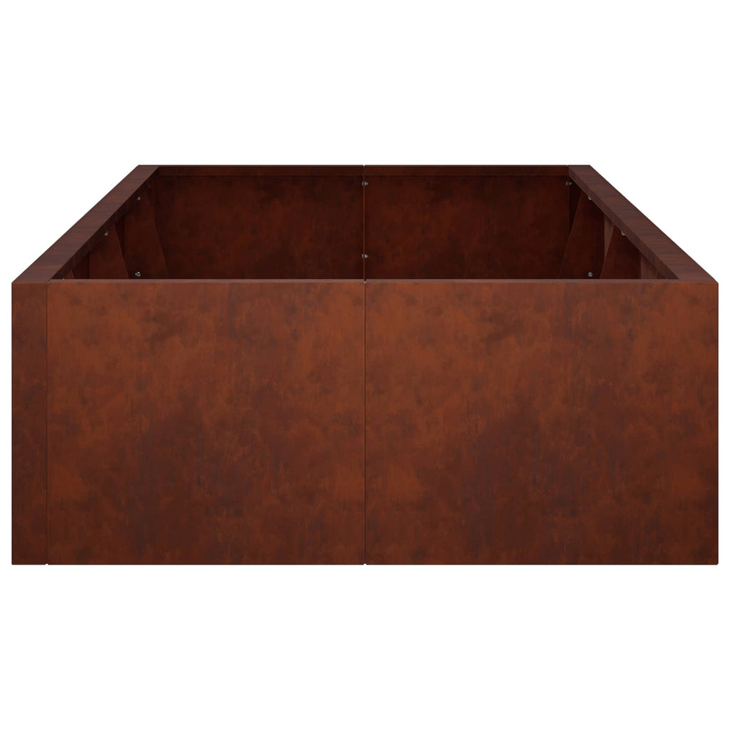 vidaXL Mur oporowy 8 szt. 300 x 100 x 40 cm Stal kortenowska Rdzawy