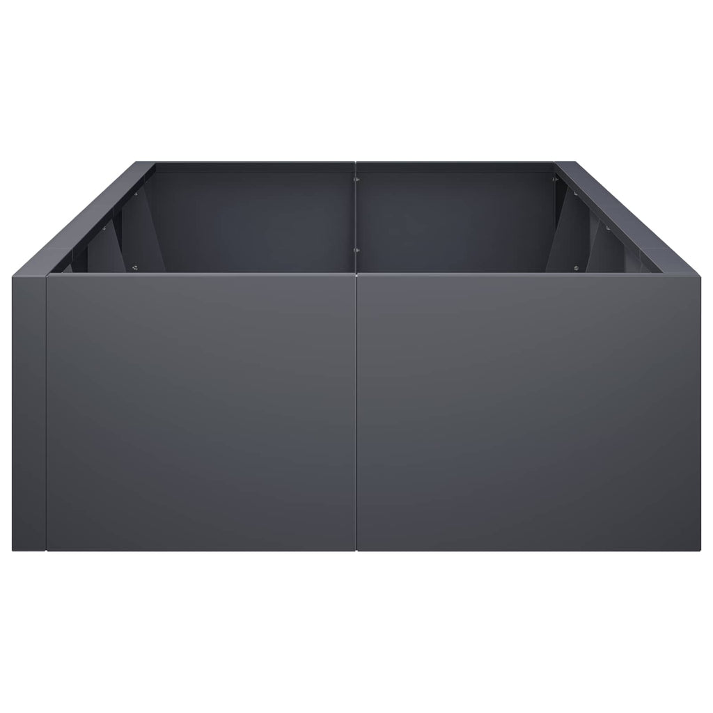 vidaXL Mur oporowy 8 szt. 300 x 100 x 50 cm Stal antracytowy