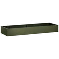 vidaXL Mur oporowy 8 szt. 300 x 100 x 50 cm Stal Oliwkowy zielony