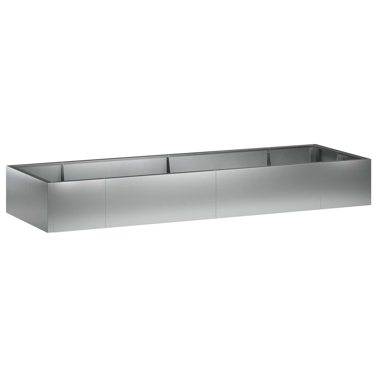vidaXL Mur oporowy 8 szt. 300 x 100 x 50 cm Stal ocynkowana srebrny