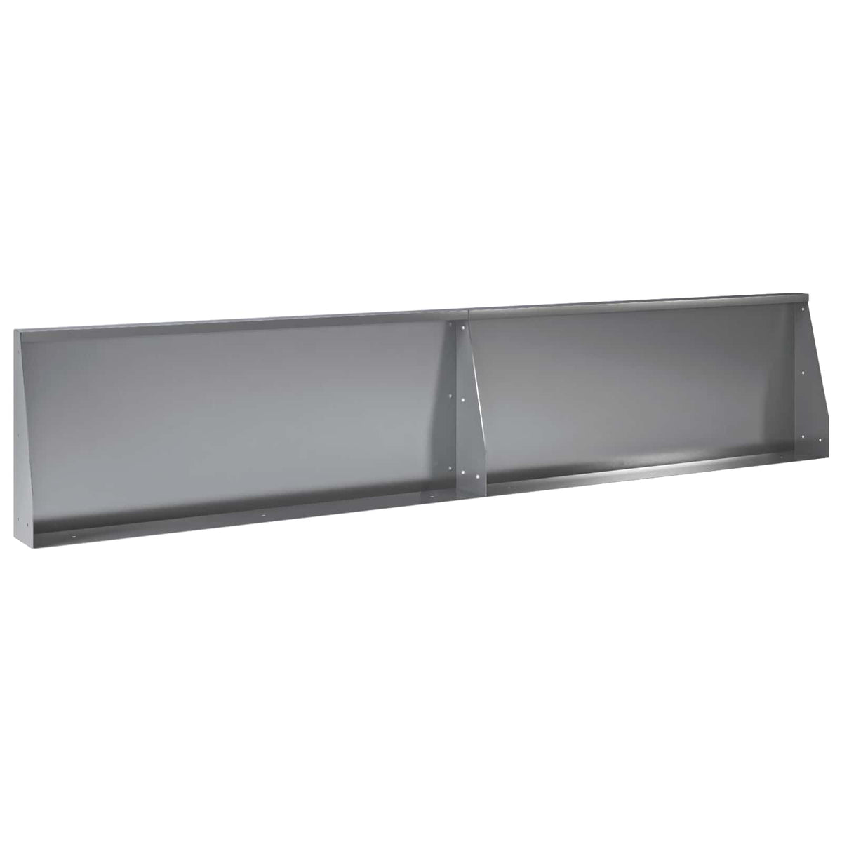 vidaXL Mur oporowy 8 szt. 300 x 100 x 50 cm Stal ocynkowana srebrny