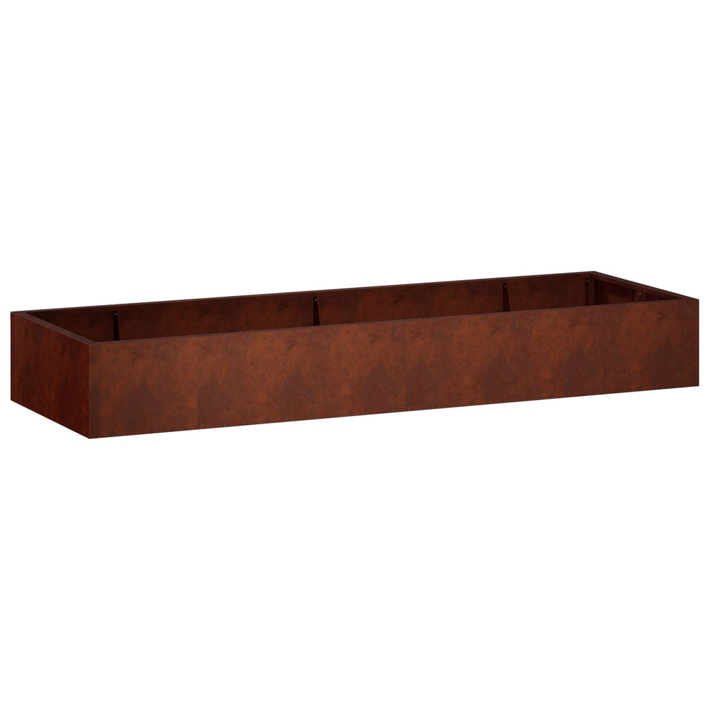 vidaXL Mur oporowy 8 szt. 300 x 100 x 50 cm Stal kortenowska Rdzawy