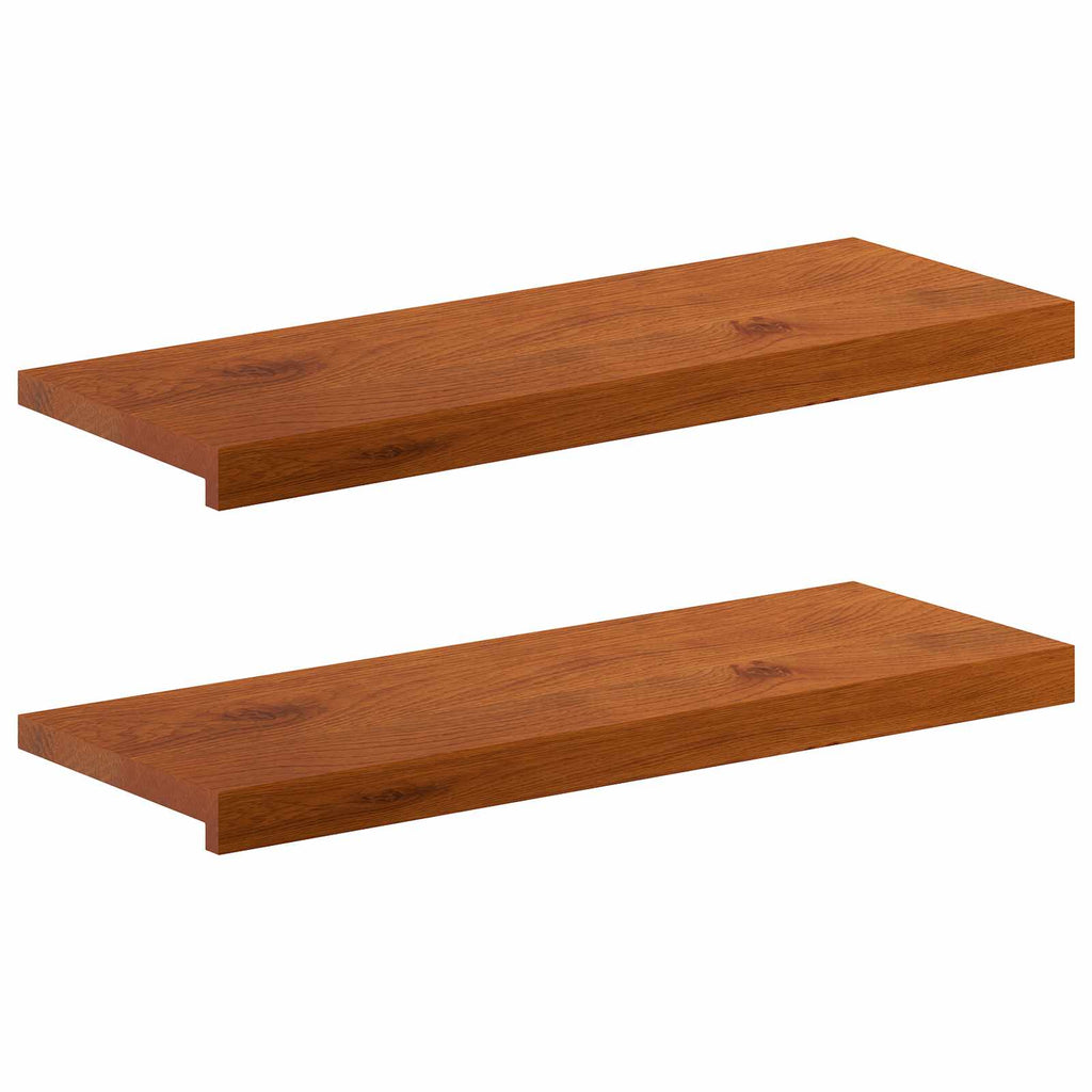 vidaXL Stopień 2 szt. 80 x 30 x 2 cm brązowy Dąb lite