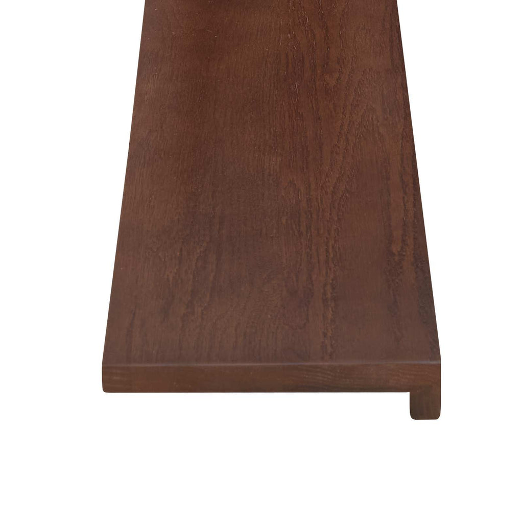 vidaXL Stopień 2 szt. 90 x 25 x 2 cm Ciemny brąz Dąb lite