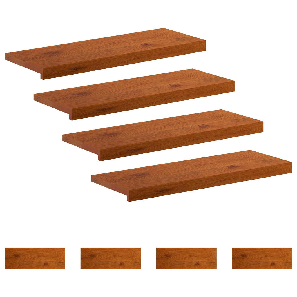 vidaXL Stopień 8 szt. 80 x 30 x 2 cm brązowy Dąb lite