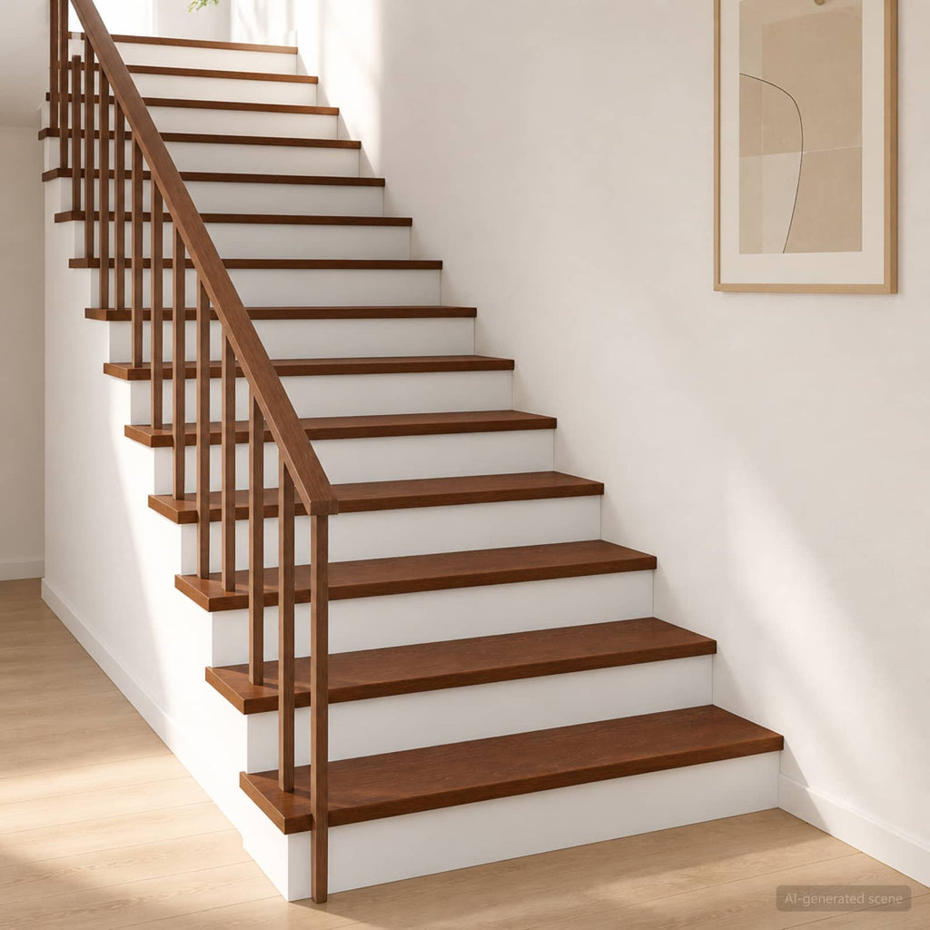 vidaXL Stopień 8 szt. 90 x 25 x 2 cm Ciemny brąz Dąb lite