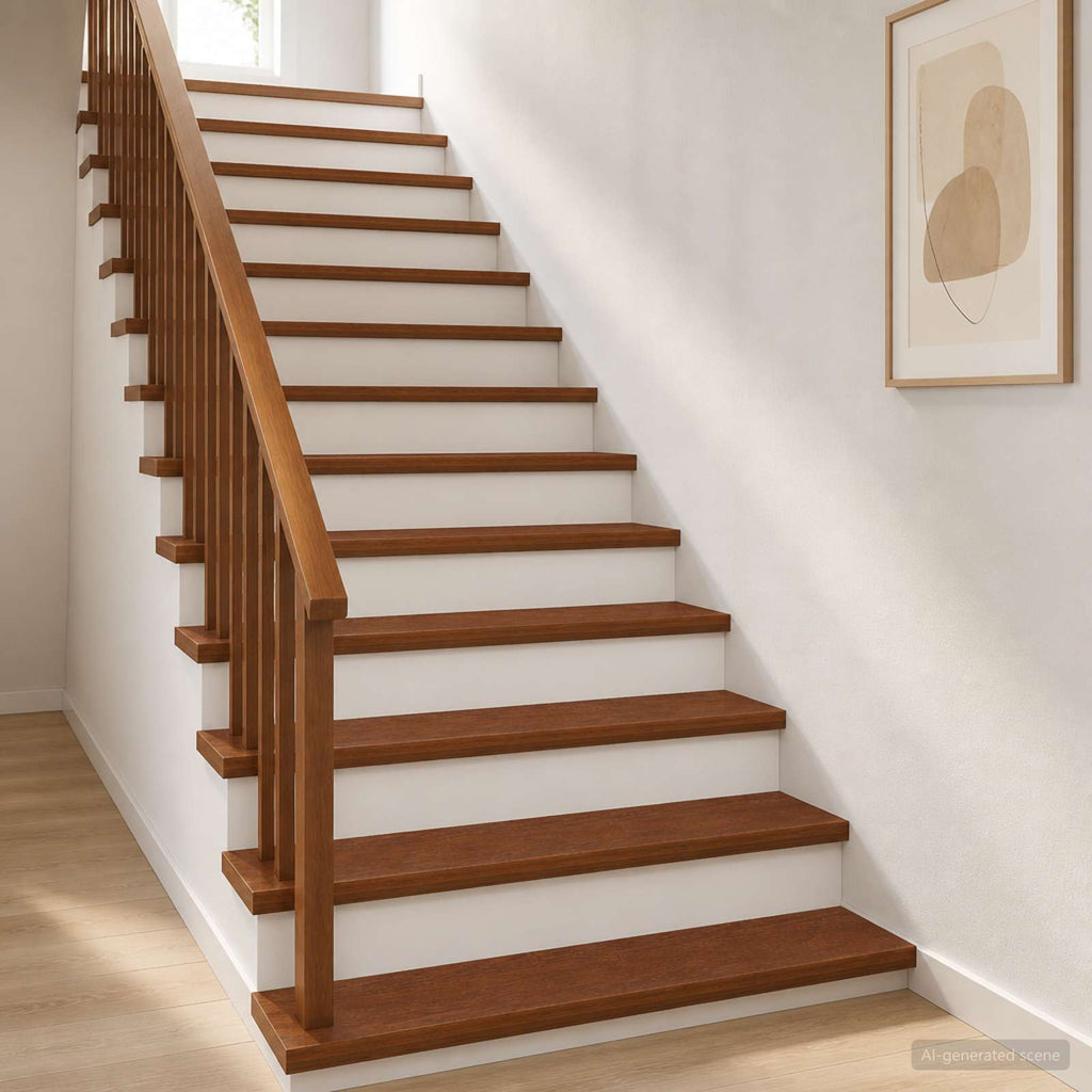 vidaXL Stopień 8 szt. 120 x 30 x 2 cm Ciemny brąz Dąb lite