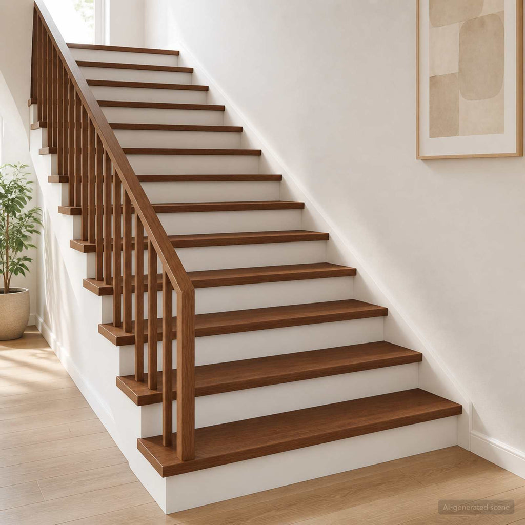 vidaXL Stopień 12 szt. 120 x 30 x 2 cm Ciemny brąz Dąb lite
