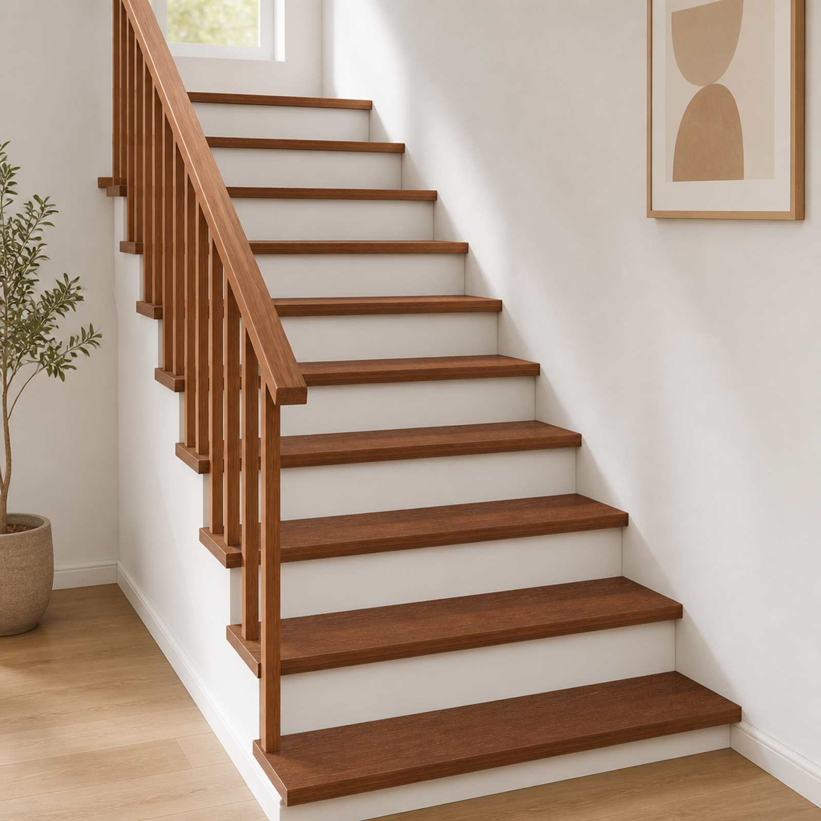 vidaXL Stopień 16 szt. 120 x 25 x 2 cm Ciemny brąz Dąb lite