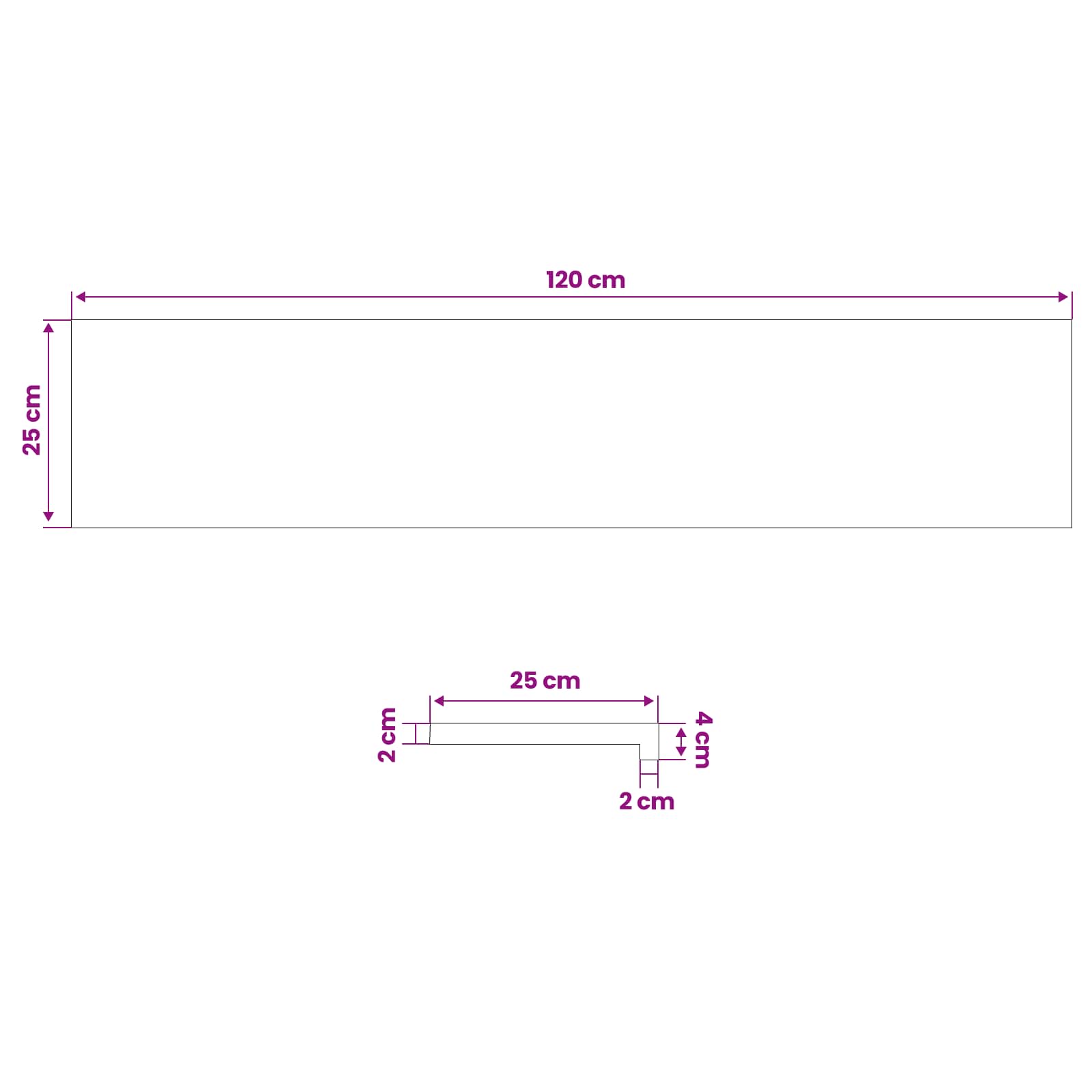 vidaXL Stopień 16 szt. 120 x 25 x 2 cm Ciemny brąz Dąb lite