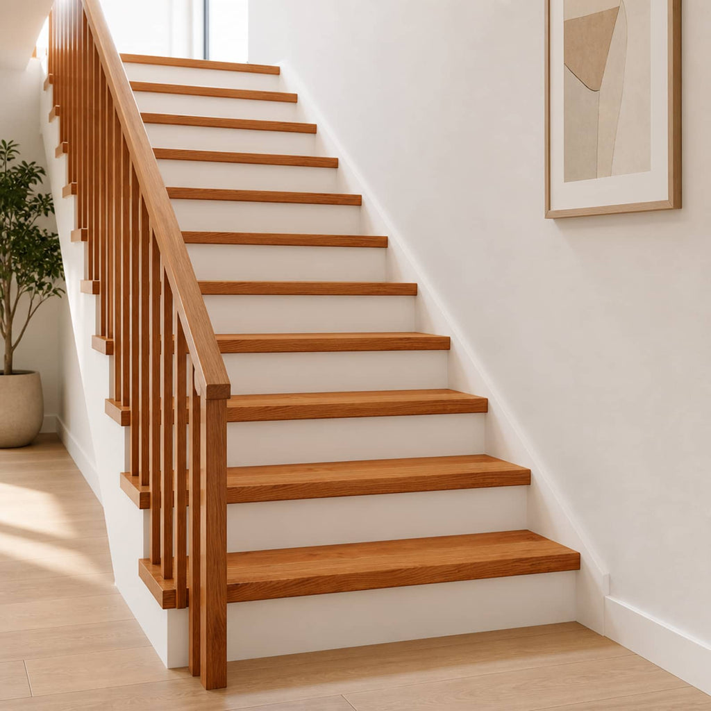 vidaXL Stopień 20 szt. 120 x 30 x 2 cm brązowy Dąb lite