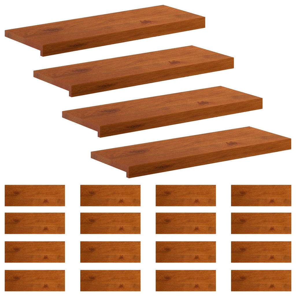 vidaXL Stopień 20 szt. 80 x 30 x 2 cm brązowy Dąb lite