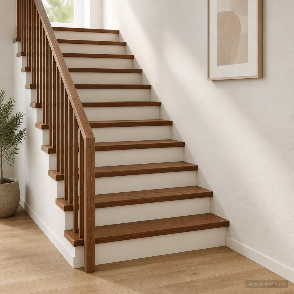 vidaXL Stopień 20 szt. 90 x 30 x 2 cm Ciemny brąz Dąb lite
