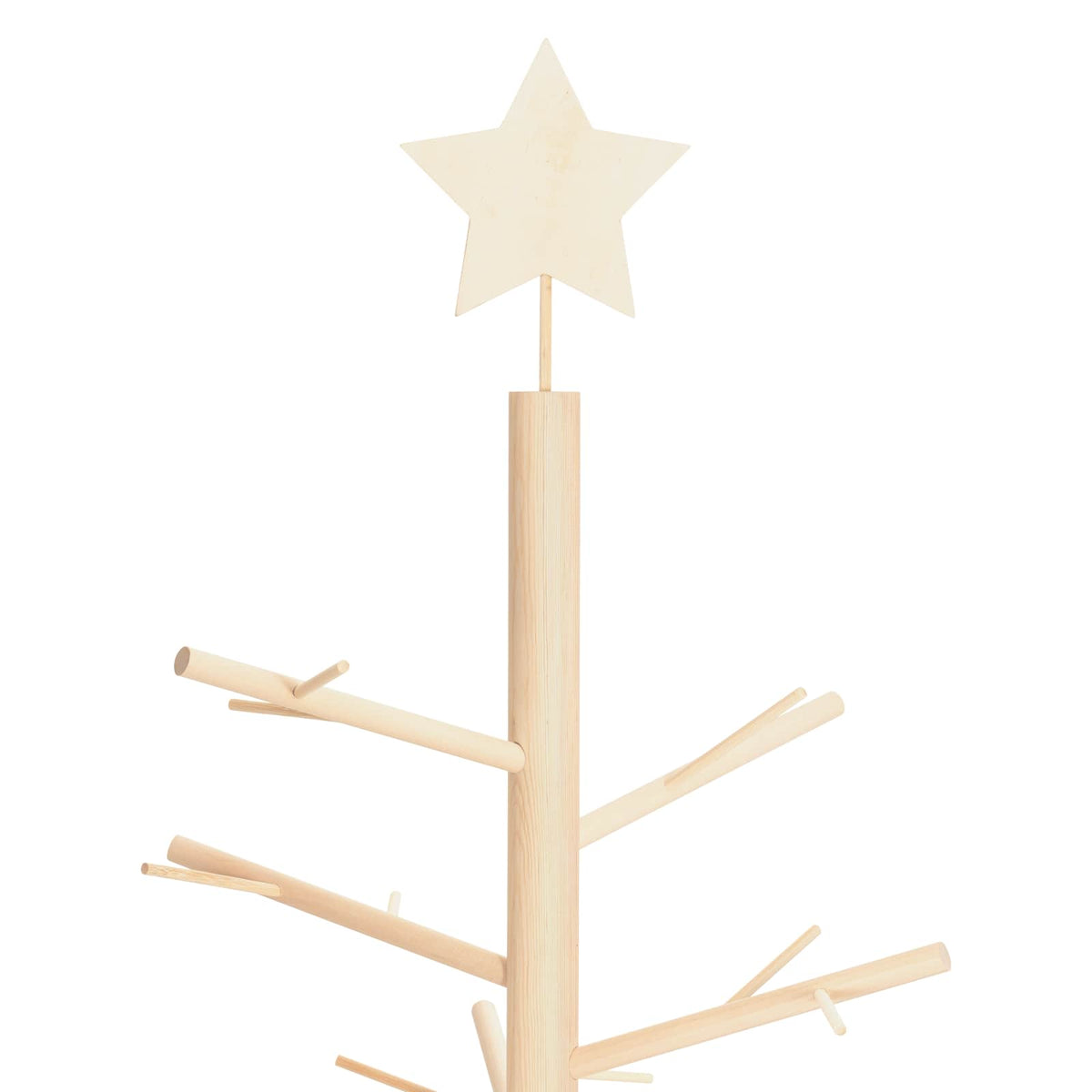 vidaXL Drewniana choinka KOTKA 240 cm Lite drewno sosnowe Naturalny