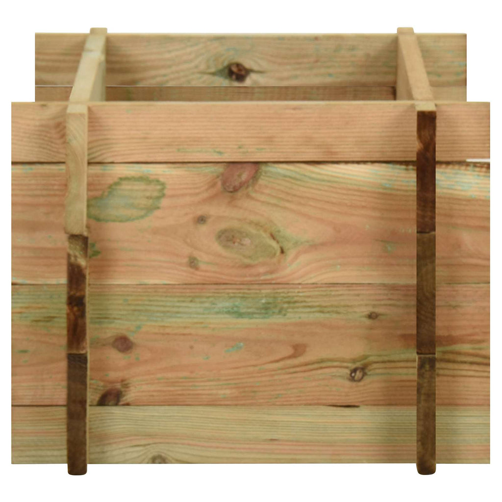 vidaXL Podwyższony ogród warzywny zielony 80 x 80 x 32 cm