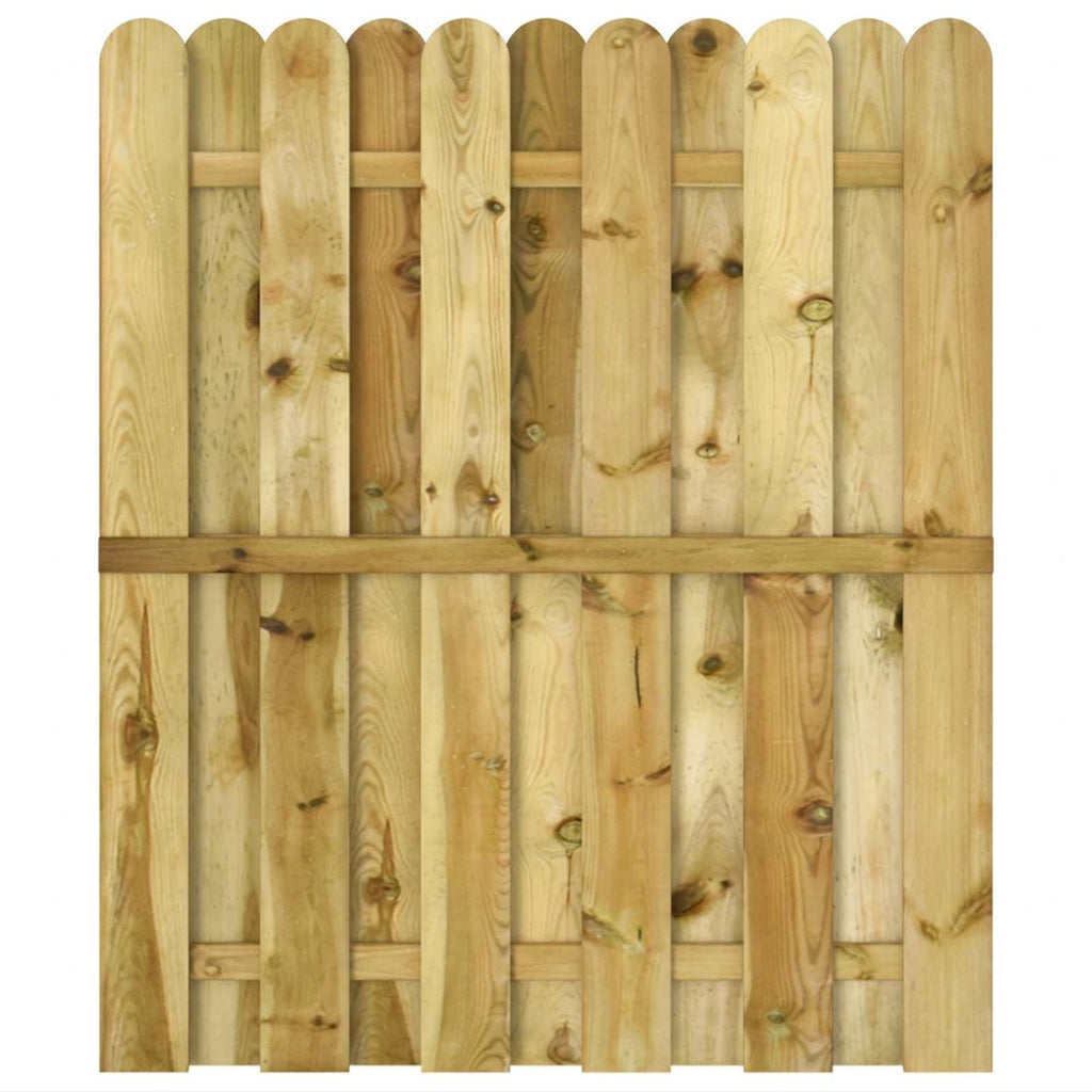 vidaXL Brama ogrodowa 100 x 125 cm Lite drewno sosnowe zielony