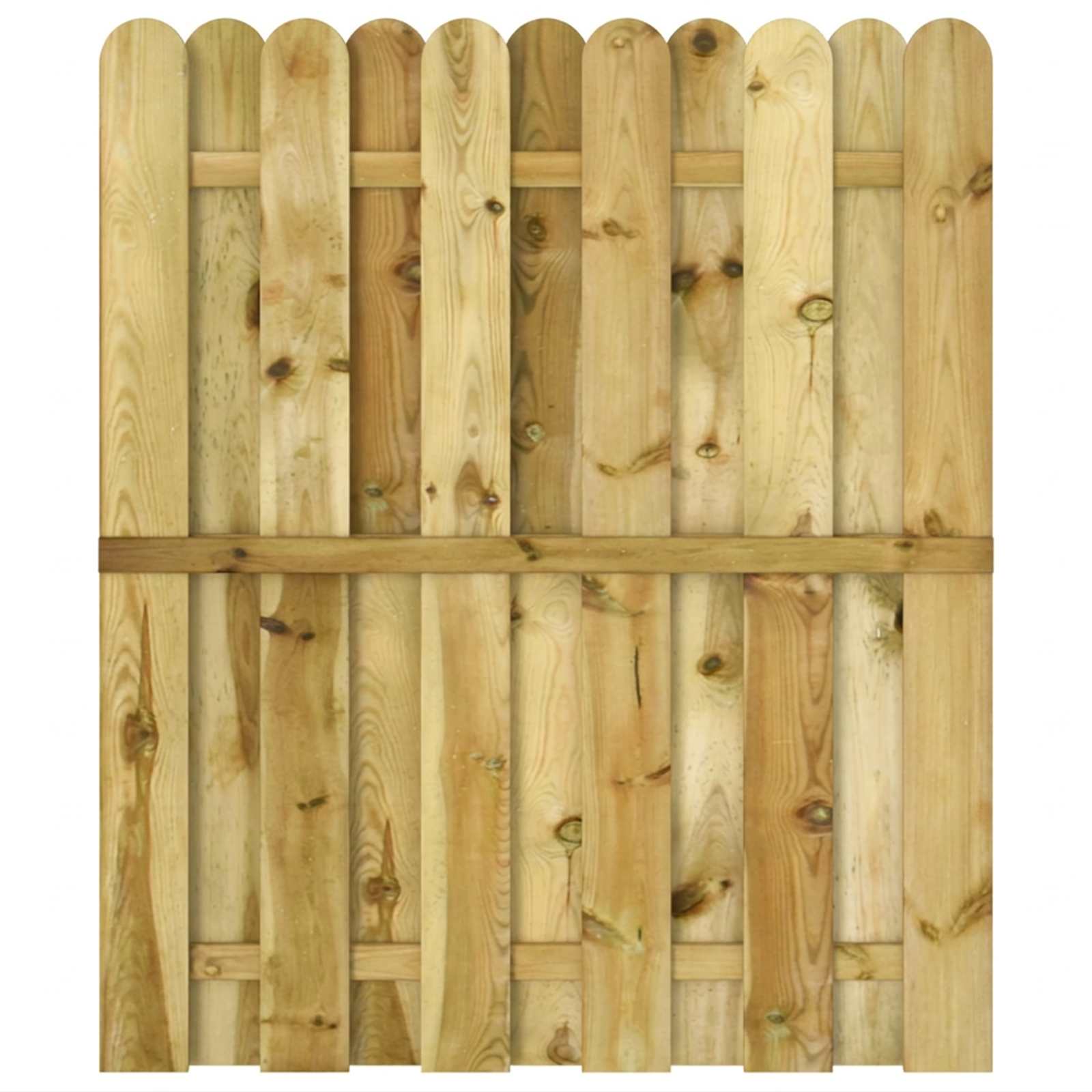 vidaXL Brama ogrodowa 100 x 125 cm Lite drewno sosnowe zielony