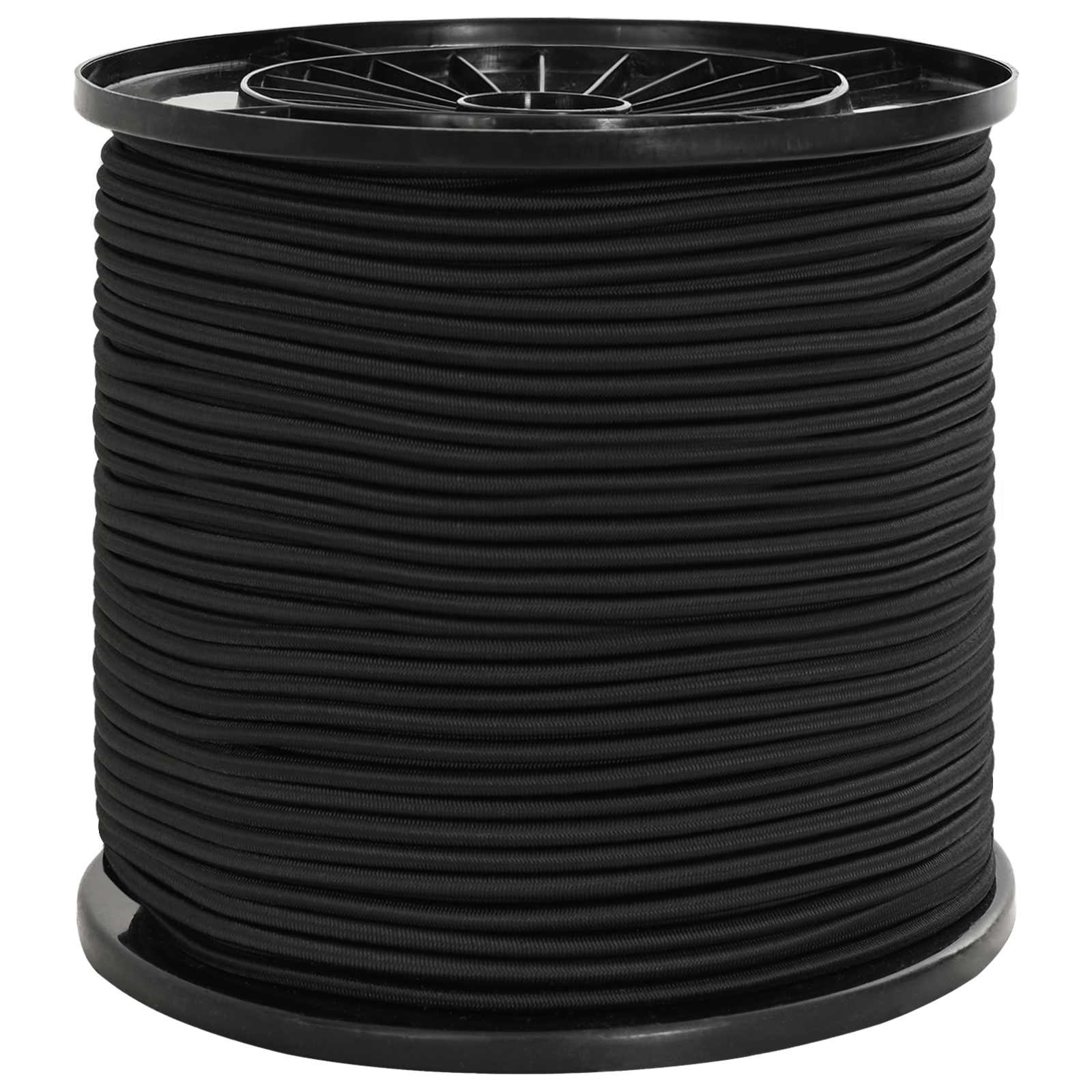 vidaXL Liny bungee 6 mm Czarny PP i guma
