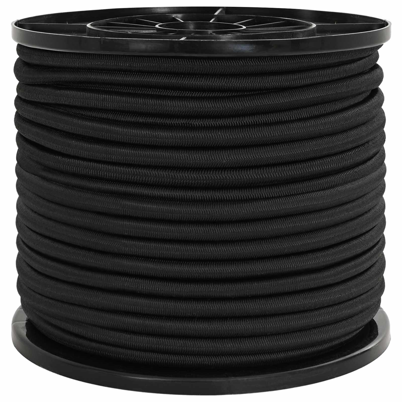 vidaXL Liny bungee 8 mm Czarny PP i guma