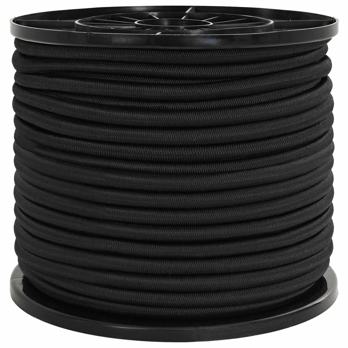 vidaXL Liny bungee 10 mm Czarny PP i guma