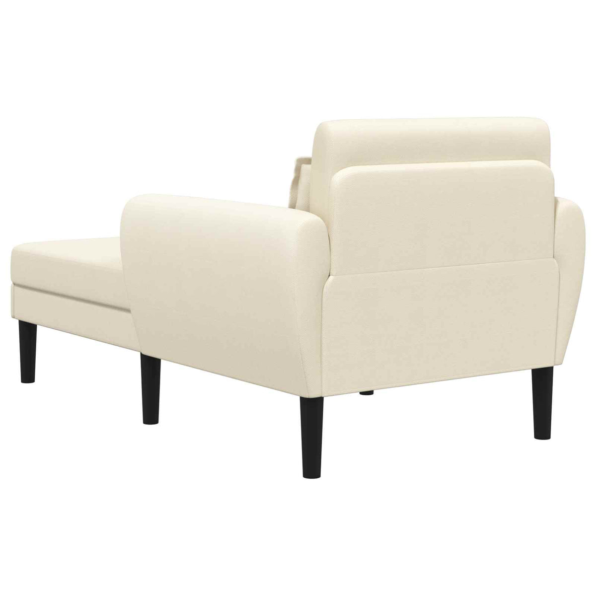 vidaXL Szezlong kremowy Aksamit o ziarnistej teksturze