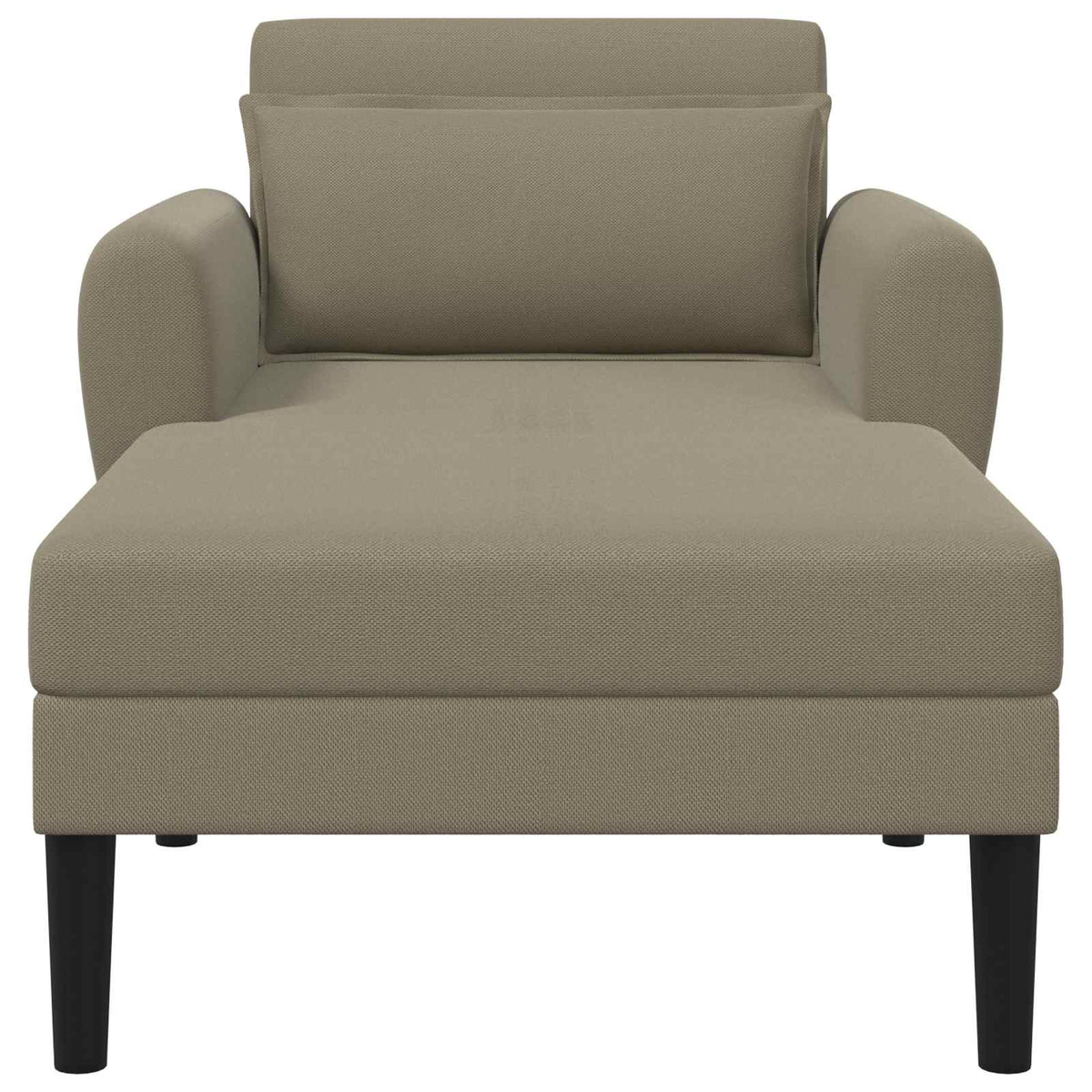 vidaXL Szezlong Khaki Aksamit o ziarnistej teksturze