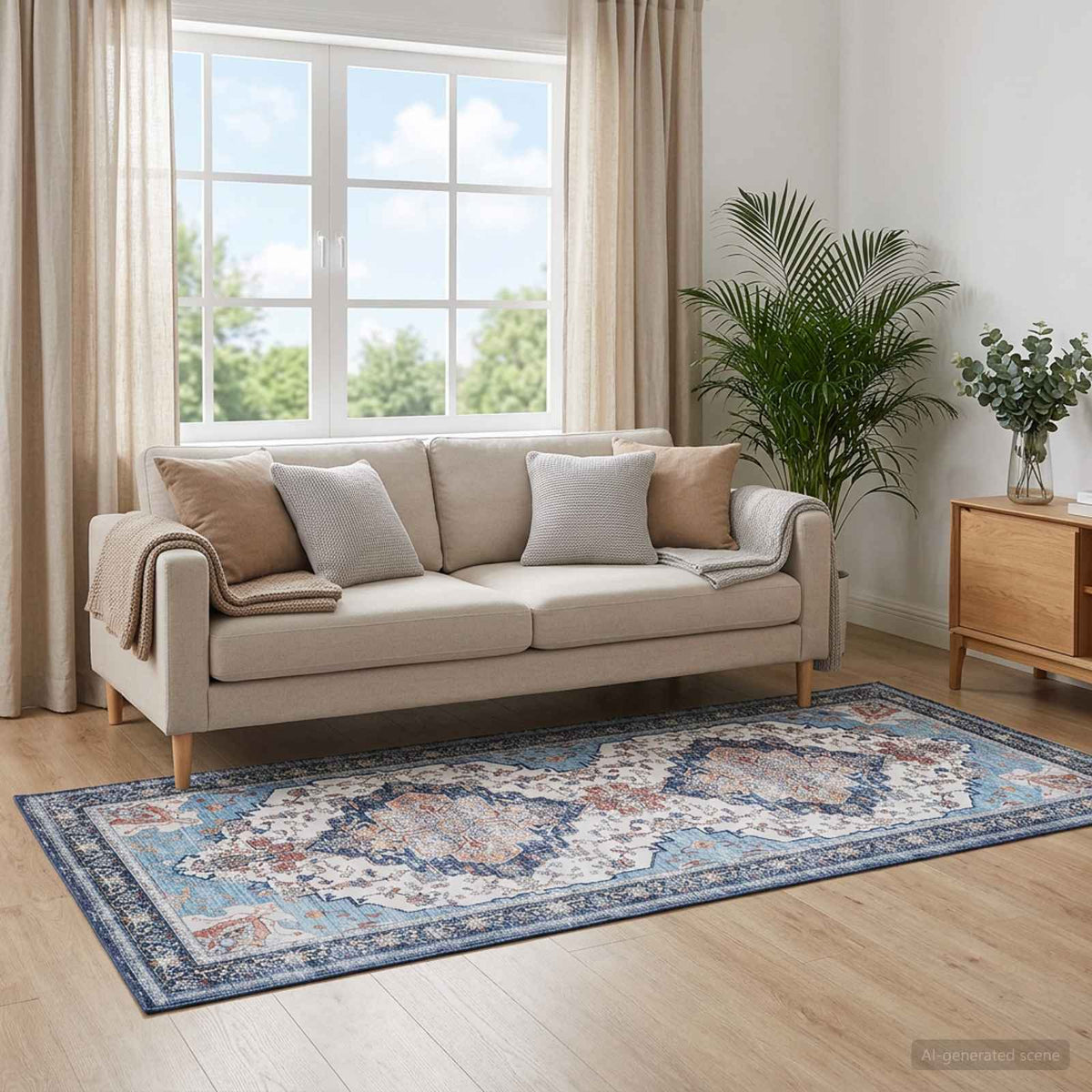 vidaXL Dywan ORIZ Wielokolorowe 80 x 200 cm 100% poliester