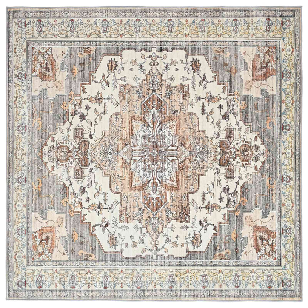 vidaXL Dywan ORIZ brązowy 200 x 200 cm 100% poliester
