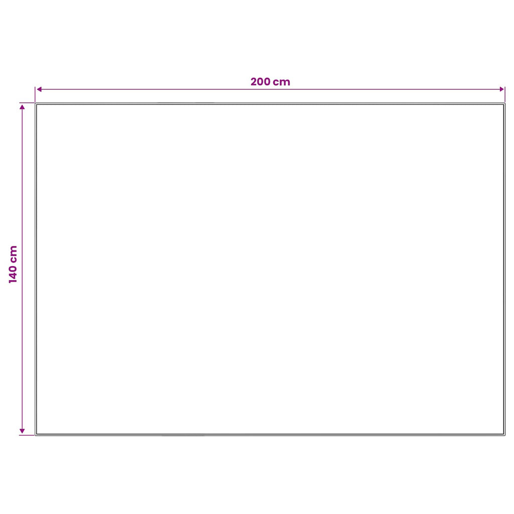 vidaXL Dywan ORIZ Ciemnoniebieski 140 x 200 cm 100% poliester