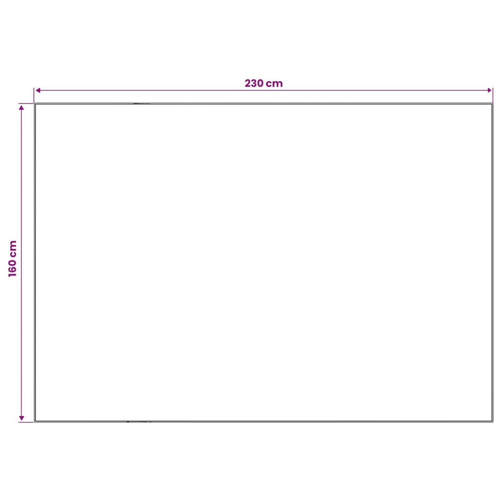vidaXL Dywan ORIZ kremowy 160 x 230 cm 100% poliester