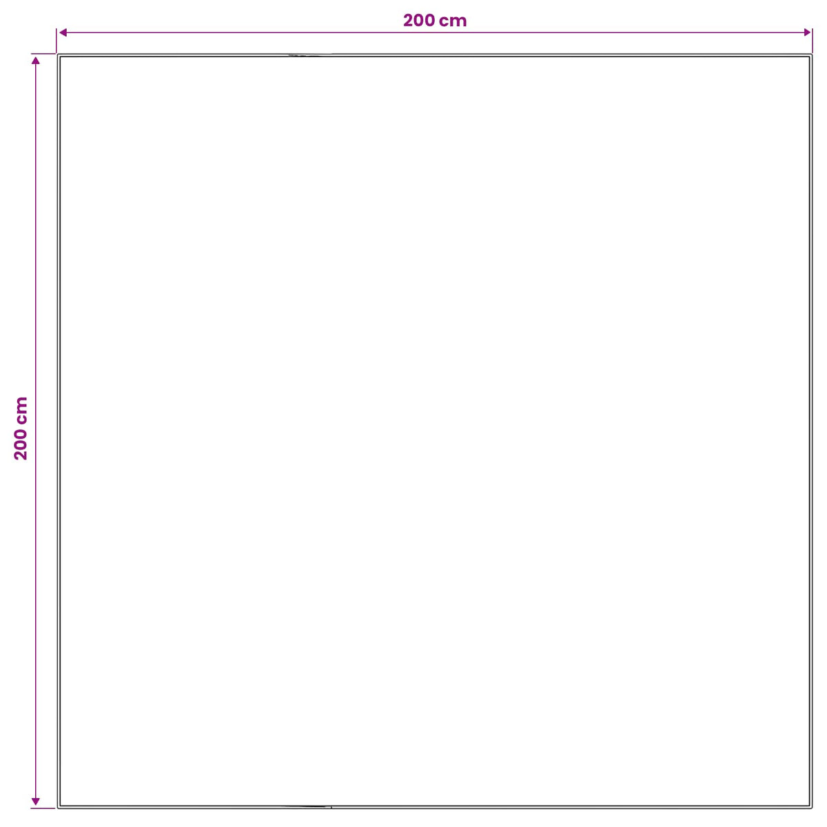 vidaXL Dywan ORIZ kremowy 200 x 200 cm 100% poliester