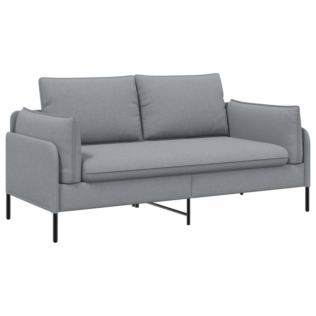 vidaXL Sofa dwuosobowa jasnoszary 188 x 81 x 89 cm tkanina